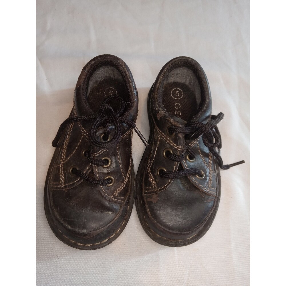George Toddler Brown Dress Shoes size 6
